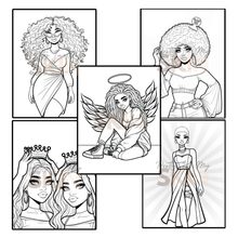 Load image into Gallery viewer, Vol. 3 - 30 Days of Self Love Coloring Journal (Glow Up)
