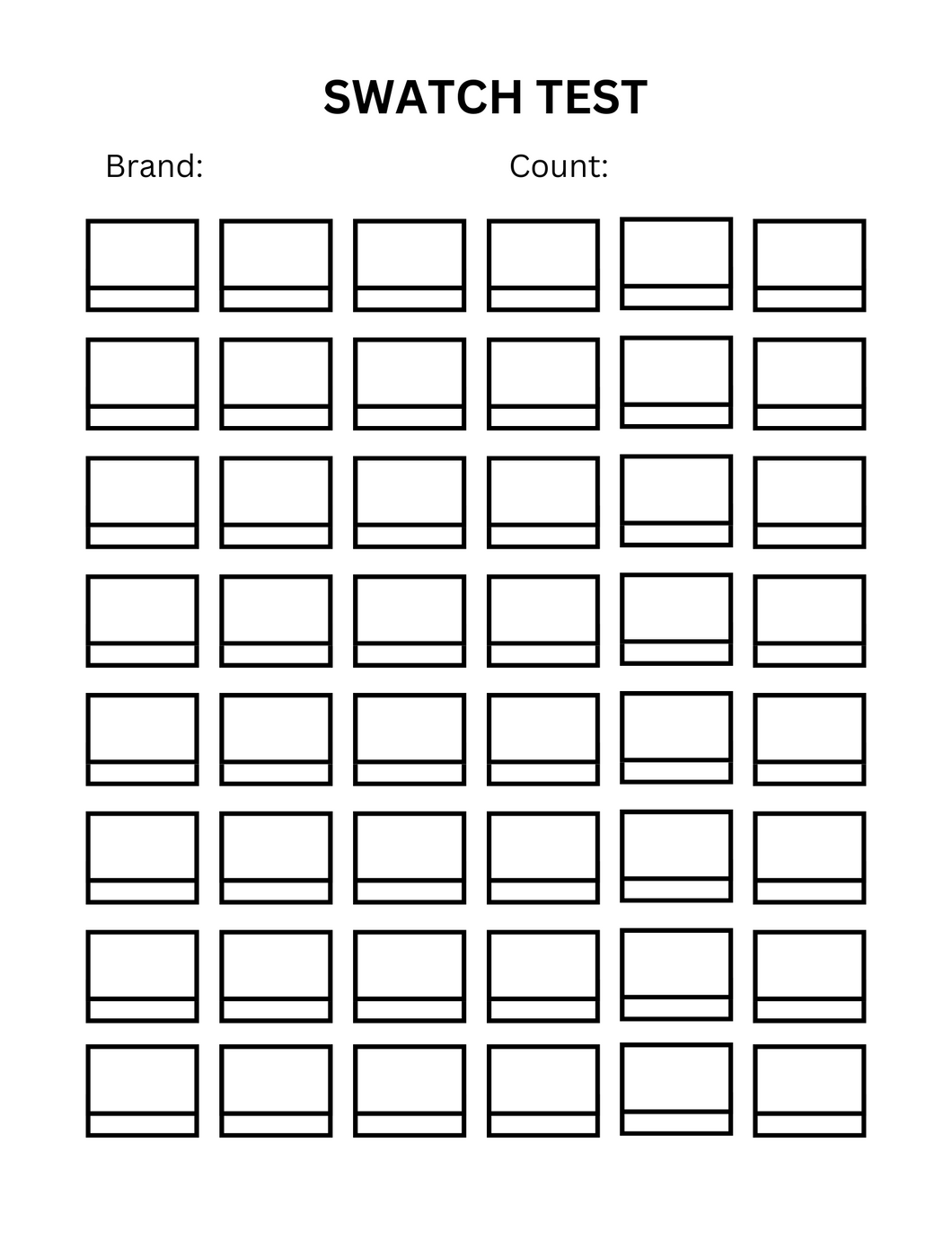 Swatch Templates